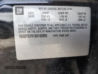 2009 Cadillac CTS AWD z VIN 1G6DT57V190103855, wystawiony jako Copart lot #50202255 z przebiegiem 249 540 mil mil oraz Szkoda całkowita • Salvage title. Historia ofert i sprzedaży dostępna na DreamBid. Obrazek 12.