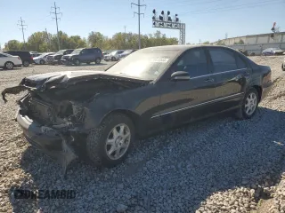 2000 Mercedes-Benz S-Class with VIN WDBNG70J1YA087950, listed as a Copart auction lot 72810344 with 160,530 mi miles and Salvage Title. Bid and sale history available at carsss.com. Image 1.