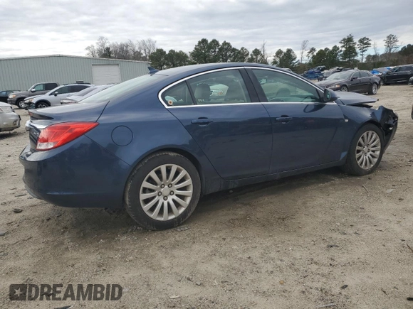 2011 Buick Regal CXL RL6 with VIN W04GU5GC9B1008105, listed as a Copart auction lot 47742665 with 77,717 mi miles and Salvage Title. Bid and sale history available at carsss.com. Image 3.