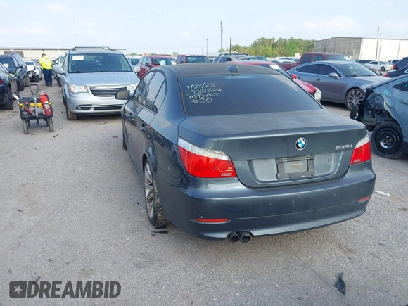 2008 BMW 5 Series 535i with VIN WBANW13518CZ75423, listed as a IAAI auction lot 41912376 with Not Provided miles and . Bid and sale history available at carsss.com. Image 3.