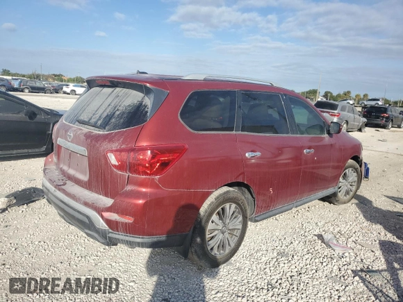 2017 Nissan Pathfinder SL z VIN 5N1DR2MN1HC621309, wystawiony jako Copart lot #84551034 z przebiegiem 97 811 mil mil oraz Szkoda całkowita • Salvage title. Historia ofert i sprzedaży dostępna na DreamBid. Obrazek 3.