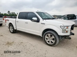 2015 Ford F-150 XL with VIN 1FTEW1CFXFFB33025, listed as a Copart auction lot 57898255 with 63,344 mi miles and Salvage title. Bid and sale history available at DreamBid. Image 4.