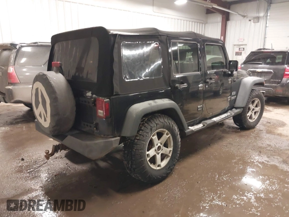 2008 Jeep Wrangler Unlimited X with VIN 1J4GA39178L619031, listed as a IAAI auction lot 41391831 with 177,600 mi miles and . Bid and sale history available at DreamBid. Image 4.