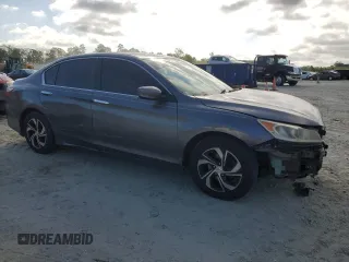 2016 Honda Accord Sedan LX with VIN 1HGCR2F33GA006039, listed as a Copart auction lot 52816994 with 177,019 mi miles and Salvage Title. Bid and sale history available at carsss.com. Image 4.
