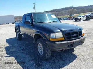 2000 Ford Ranger XL with VIN 1FTZR15V8YTA88281, listed as a IAAI auction lot 41765864 with 298,218 mi miles. Bid and sale history available at carsss.com. Image 1.