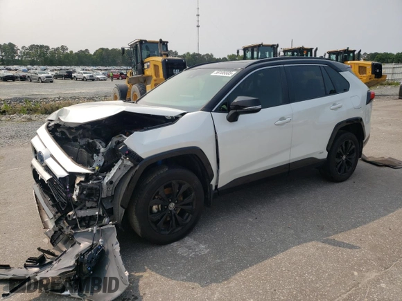 2023 Toyota RAV4 Hybrid XSE with VIN JTME6RFV5PJ034726, listed as a Copart auction lot 59105585 with 35,528 mi miles and Salvage title. Bid and sale history available at DreamBid. Image 1.