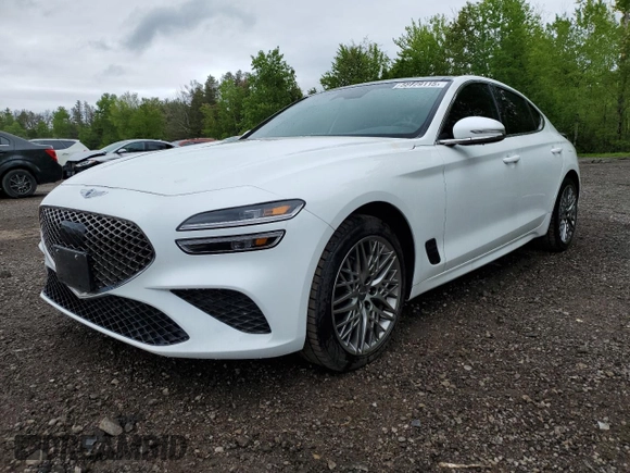 2023 Genesis G70 2.0T z VIN KMTG34TA8PU124927, wystawiony jako Copart lot #58729115 z przebiegiem 18 989 mil mil oraz Czysty tytuł • Clean title. Historia ofert i sprzedaży dostępna na DreamBid. Obrazek 1.