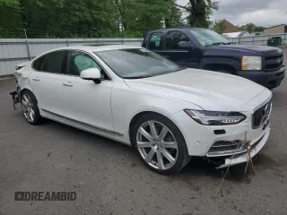 2017 Volvo S90 Inscription с VIN YV1A22ML9H1008614, выставлен на аукционе Copart как лот 55606895 с пробегом 43 242 миль миль и Списание • Salvage title. История ставок и продаж доступна на DreamBid. Изображение 4.
