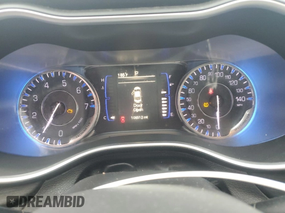 2015 Chrysler 200 Limited with VIN 1C3CCCAB3FN701427, listed as a Copart auction lot 50234785 with 108,512 mi miles and Salvage Title. Bid and sale history available at DreamBid. Image 9.