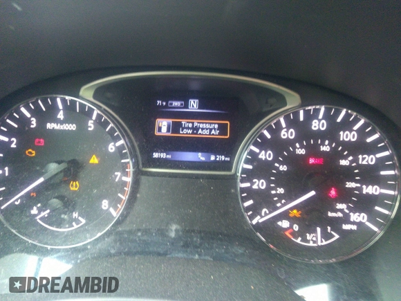 2019 Nissan Pathfinder S z VIN 5N1DR2MM3KC595925, wystawiony jako IAAI lot #40281309 z przebiegiem 58 193 mil mil oraz . Historia ofert i sprzedaży dostępna na DreamBid. Obrazek 7.