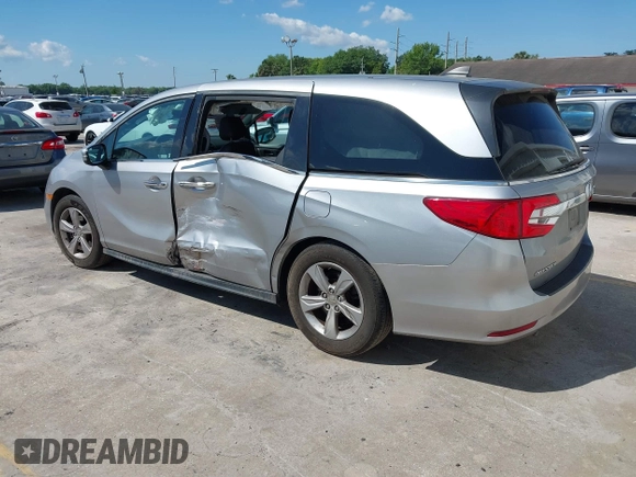 2019 Honda Odyssey EX-L with VIN 5FNRL6H74KB011915, listed as a IAAI auction lot 41898504 with 80,466 mi miles. Bid and sale history available at carsss.com. Image 3.