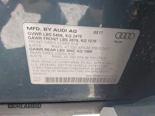 2018 Audi Q5 Premium with VIN WA1ANAFY3J2010479, listed as a IAAI auction lot 41770107 with 52,997 mi miles. Bid and sale history available at carsss.com. Image 9.