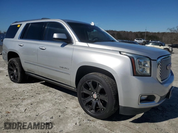 2017 GMC Yukon Denali with VIN 1GKS1CKJ8HR152732, listed as a Copart auction lot 45362365 with 158,230 mi miles and Salvage Title. Bid and sale history available at carsss.com. Image 4.