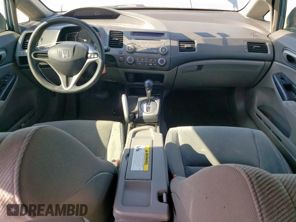 2011 Honda Civic LX with VIN 19XFA1F55BE039256, listed as a Copart auction lot 52172775 with 138,188 mi miles and Salvage Title. Bid and sale history available at DreamBid. Image 8.