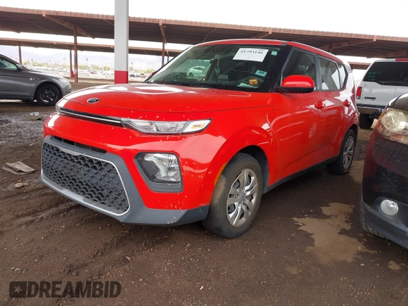 2021 Kia Soul LX with VIN KNDJ23AU5M7738553, listed as a IAAI auction lot 41793146 with 62,044 mi miles. Bid and sale history available at carsss.com. Image 18.