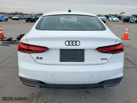 2024 Audi A5 Sportback S line Premium with VIN WAUDACF55RA081956, listed as a Copart auction lot 45526665 with 8,015 mi miles and Salvage Title. Bid and sale history available at carsss.com. Image 6.