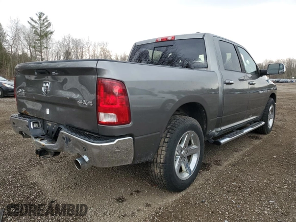 2012 Ram 1500 Big Horn with VIN 1C6RD7LT8CS202255, listed as a Copart auction lot 52500265 with 161,586 mi miles and Clean Title. Bid and sale history available at carsss.com. Image 3.