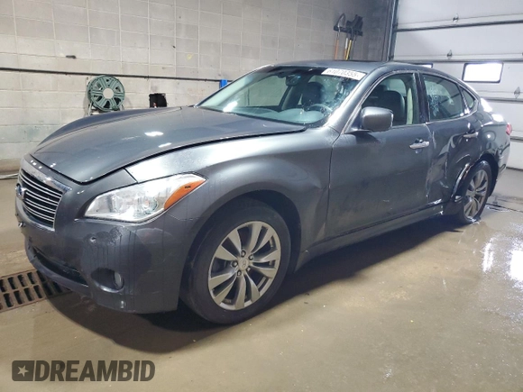 2013 Infiniti M with VIN JN1BY1ARXDM603916, listed as a Copart auction lot 61070355 with 166,630 mi miles and Clean title. Bid and sale history available at DreamBid. Image 1.