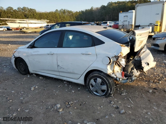 2017 Hyundai Accent SE with VIN KMHCT4AE4HU345179, listed as a Copart auction lot 43814095 with 137,586 mi miles and Salvage Title. Bid and sale history available at carsss.com. Image 2.