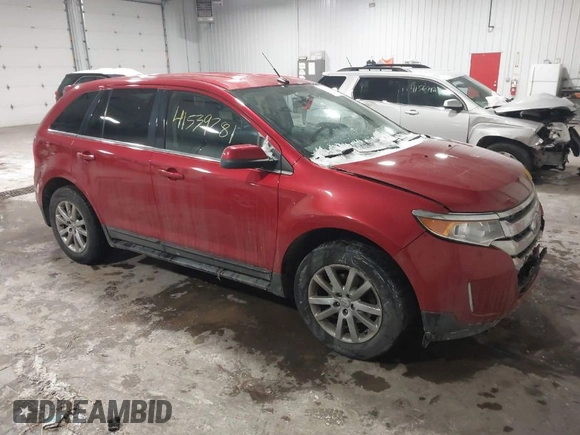 2012 Ford Edge Limited with VIN 2FMDK3K93CBA70325, listed as a IAAI auction lot 41539281 with 182,734 mi miles. Bid and sale history available at carsss.com. Image 1.