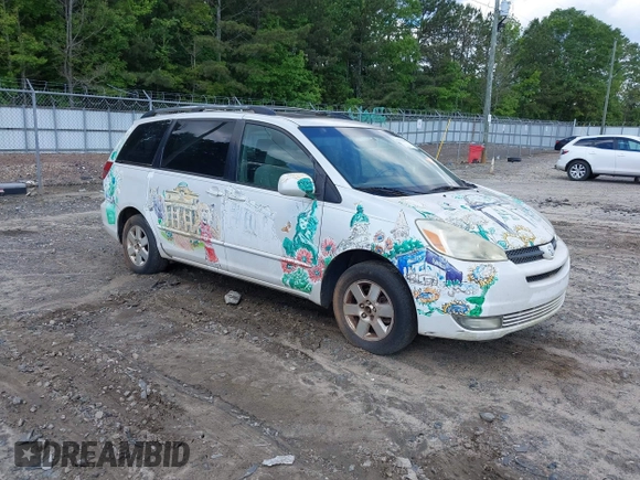 2005 Toyota Sienna XLE with VIN 5TDZA22C25S309013, listed as a IAAI auction lot 42172297 with Not Provided miles and . Bid and sale history available at carsss.com. Image 1.