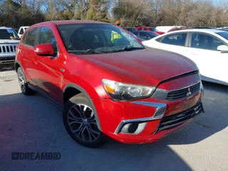 2016 Mitsubishi Outlander Sport 2.0 ES with VIN JA4AP3AU6GZ032986, listed as a IAAI auction lot 41675183 with 1 mi miles. Bid and sale history available at carsss.com. Image 1.