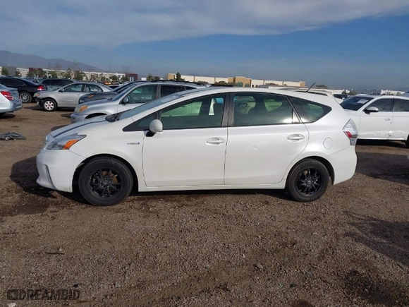 2014 Toyota Prius v Two with VIN JTDZN3EU5E3302430, listed as a IAAI auction lot 41598749 with 165,886 mi miles. Bid and sale history available at carsss.com. Image 14.