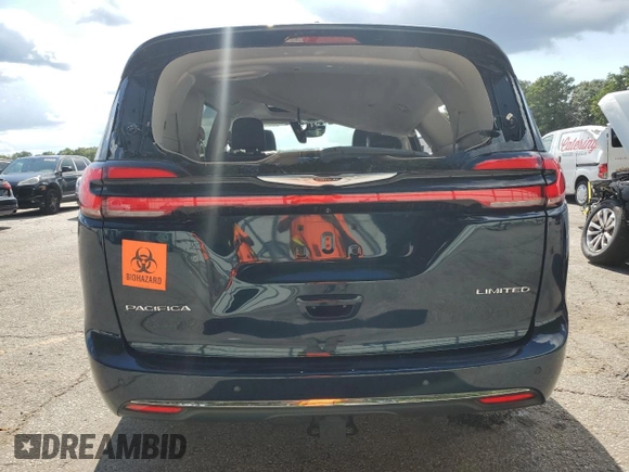 2022 Chrysler Pacifica Limited with VIN 2C4RC3GG4NR101672, listed as a Copart auction lot 66140534 with 26,647 mi miles and Salvage title. Bid and sale history available at DreamBid. Image 6.