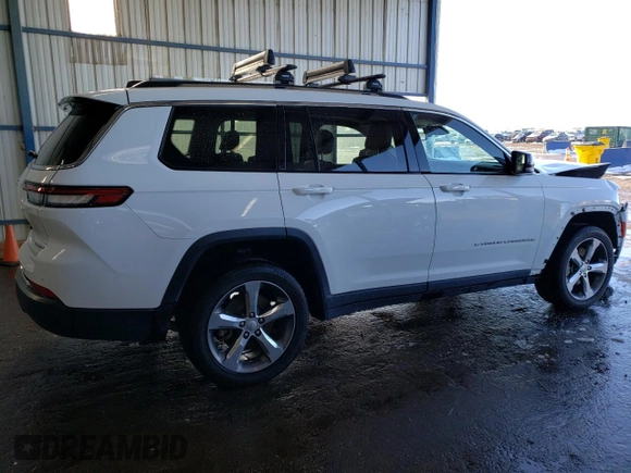 2022 Jeep Grand Cherokee Limited with VIN 1C4RJKBG2N8520588, listed as a Copart auction lot 42197085 with 21,065 mi miles and Clean title. Bid and sale history available at DreamBid. Image 3.