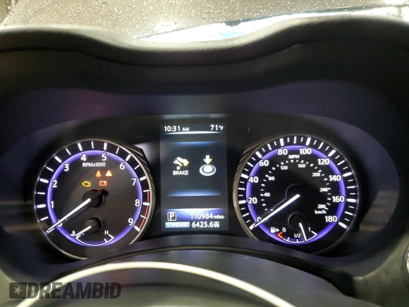 2015 Infiniti Q50 Premium with VIN JN1BV7AP3FM336311, listed as a Copart auction lot 56193875 with 110,984 mi miles and Salvage title. Bid and sale history available at DreamBid. Image 9.