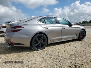 2022 Genesis G70 3.3T with VIN KMTG54TE9NU082715, listed as a Copart auction lot 73763974 with 8,834 mi miles and Non Repairable. Bid and sale history available at carsss.com. Image 3.