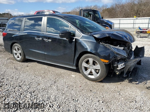 2020 Honda Odyssey EX with VIN 5FNRL6H56LB065958, listed as a Copart auction lot 47639695 with 64,358 mi miles and Salvage Title. Bid and sale history available at DreamBid. Image 4.