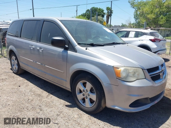 2013 Dodge Grand Caravan SE with VIN 2C4RDGBG0DR702913, listed as a IAAI auction lot 42007786 with 163,981 mi miles and . Bid and sale history available at DreamBid. Image 1.