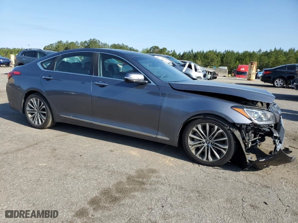 2015 Hyundai Genesis 3.8L with VIN KMHGN4JEXFU073486, listed as a Copart auction lot 52023875 with 94,586 mi miles and Salvage Title. Bid and sale history available at carsss.com. Image 4.