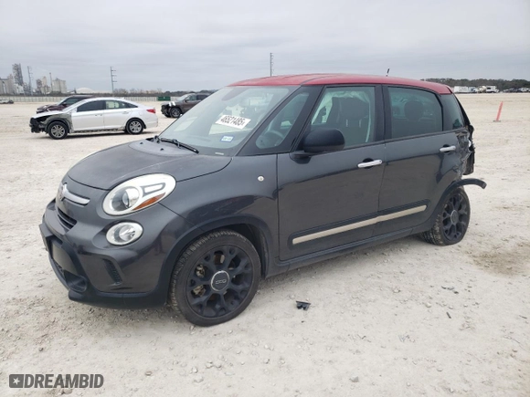 2017 FIAT 500L Trekking with VIN ZFBCFADH1HZ039756, listed as a Copart auction lot 46521485 with 42,395 mi miles and Salvage Title. Bid and sale history available at carsss.com. Image 1.