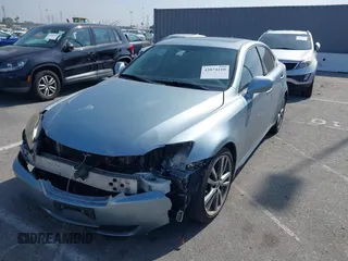 2008 Lexus IS 250 with VIN JTHBK262082063010, listed as a IAAI auction lot 42074210 with 254,695 mi miles. Bid and sale history available at carsss.com. Image 2.