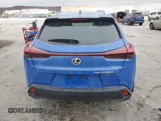 2025 Lexus UX with VIN JTHUCJDH7S2004454, listed as a Copart auction lot 84698594 with 9,684 mi miles and Salvage Title. Bid and sale history available at carsss.com. Image 6.