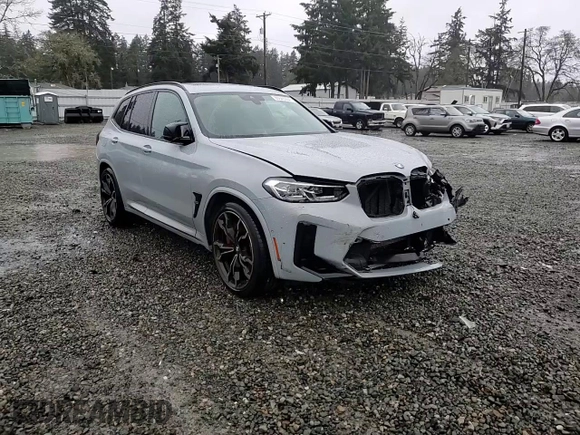 2022 BMW X3 M z VIN 5YM13EC02N9K67297, wystawiony jako Copart lot #86645084 z przebiegiem 23 792 mil mil oraz Szkoda całkowita • Salvage title. Historia ofert i sprzedaży dostępna na DreamBid. Obrazek 11.