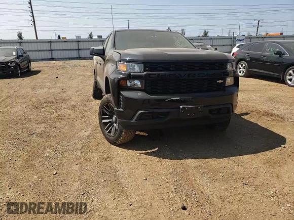 2021 Chevrolet Silverado 1500 Custom with VIN 3GCPYBEH9MG130670, listed as a Copart auction lot 68754854 with 63,770 mi miles and Salvage Title. Bid and sale history available at DreamBid. Image 11.