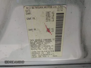2013 Nissan Altima SV with VIN 1N4BL3AP7DN485216, listed as a IAAI auction lot 41965307 with 145,410 mi miles and . Bid and sale history available at DreamBid. Image 9.