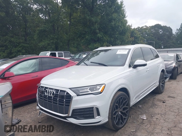 2023 Audi Q7 Premium Plus with VIN WA1LCBF70PD001716, listed as a IAAI auction lot 40373883 with 35,480 mi miles and . Bid and sale history available at DreamBid. Image 17.