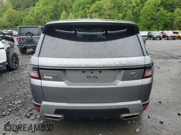 2022 Land Rover Range Rover Sport SE with VIN SALWG2SU5NA202327, listed as a Copart auction lot 55836345 with 64,649 mi miles and Salvage title. Bid and sale history available at DreamBid. Image 6.