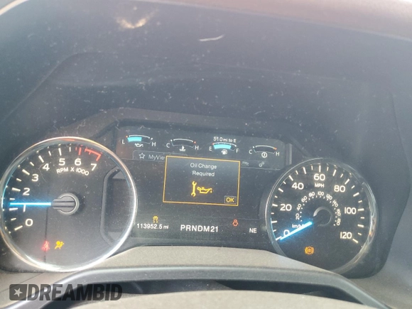 2016 Ford F-150 XLT with VIN 1FTEW1EG0GFA63655, listed as a Copart auction lot 61683815 with 113,952 mi miles and Salvage title. Bid and sale history available at DreamBid. Image 9.