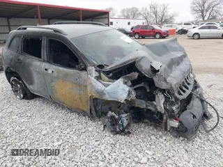 2019 Jeep Cherokee Trailhawk Elite with VIN 1C4PJMBX9KD329661, listed as a IAAI auction lot 41704933 with 1 mi miles. Bid and sale history available at carsss.com. Image 1.