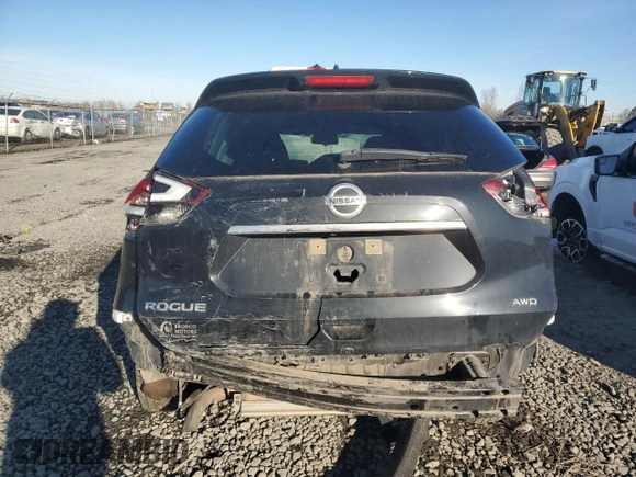 2017 Nissan Rogue SV with VIN KNMAT2MV6HP559326, listed as a Copart auction lot 44983465 with 202,756 mi miles and Salvage Title. Bid and sale history available at carsss.com. Image 6.