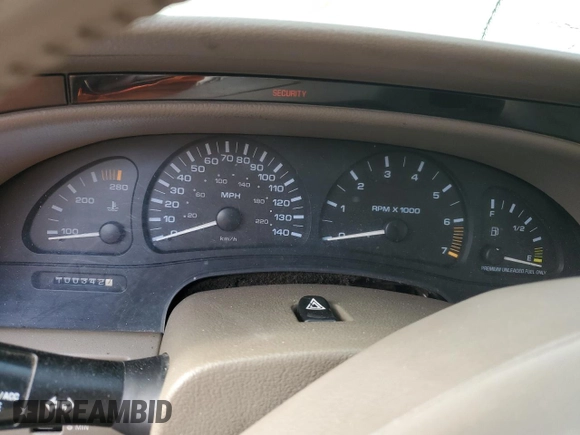 1999 Oldsmobile Aurora with VIN 1G3GR62C4X4112642, listed as a Copart auction lot 48176035 with 100,342 mi miles and Salvage Title. Bid and sale history available at DreamBid. Image 9.