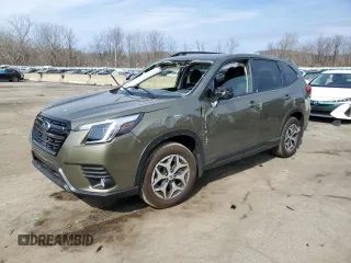 2023 Subaru Forester Premium z VIN JF2SKAEC0PH514147, wystawiony jako Copart lot #48867205 z przebiegiem 6 292 mil mil oraz Szkoda całkowita • Salvage title. Historia ofert i sprzedaży dostępna na DreamBid. Obrazek 1.