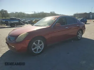 2003 Infiniti G35 w/Leather with VIN JNKCV51E83M017727, listed as a Copart auction lot 74471764 with 91,655 mi miles and Salvage Title. Bid and sale history available at DreamBid. Image 1.