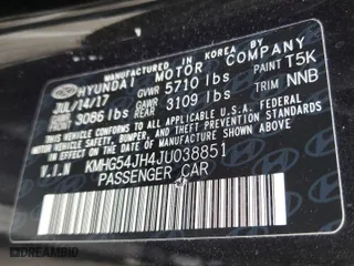 2018 Genesis G90 5.0L Ultimate with VIN KMHG54JH4JU038851, listed as a Copart auction lot 84758274 with 16,528 mi miles and Salvage Title. Bid and sale history available at carsss.com. Image 13.