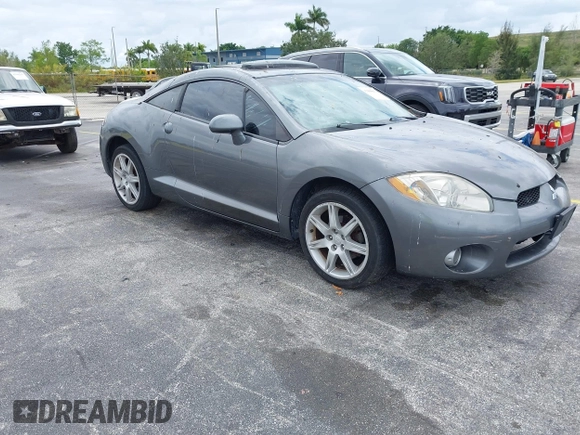 2006 Mitsubishi Eclipse GT with VIN 4A3AK34T86E048617, listed as a IAAI auction lot 42166851 with 128,716 mi miles. Bid and sale history available at carsss.com. Image 1.